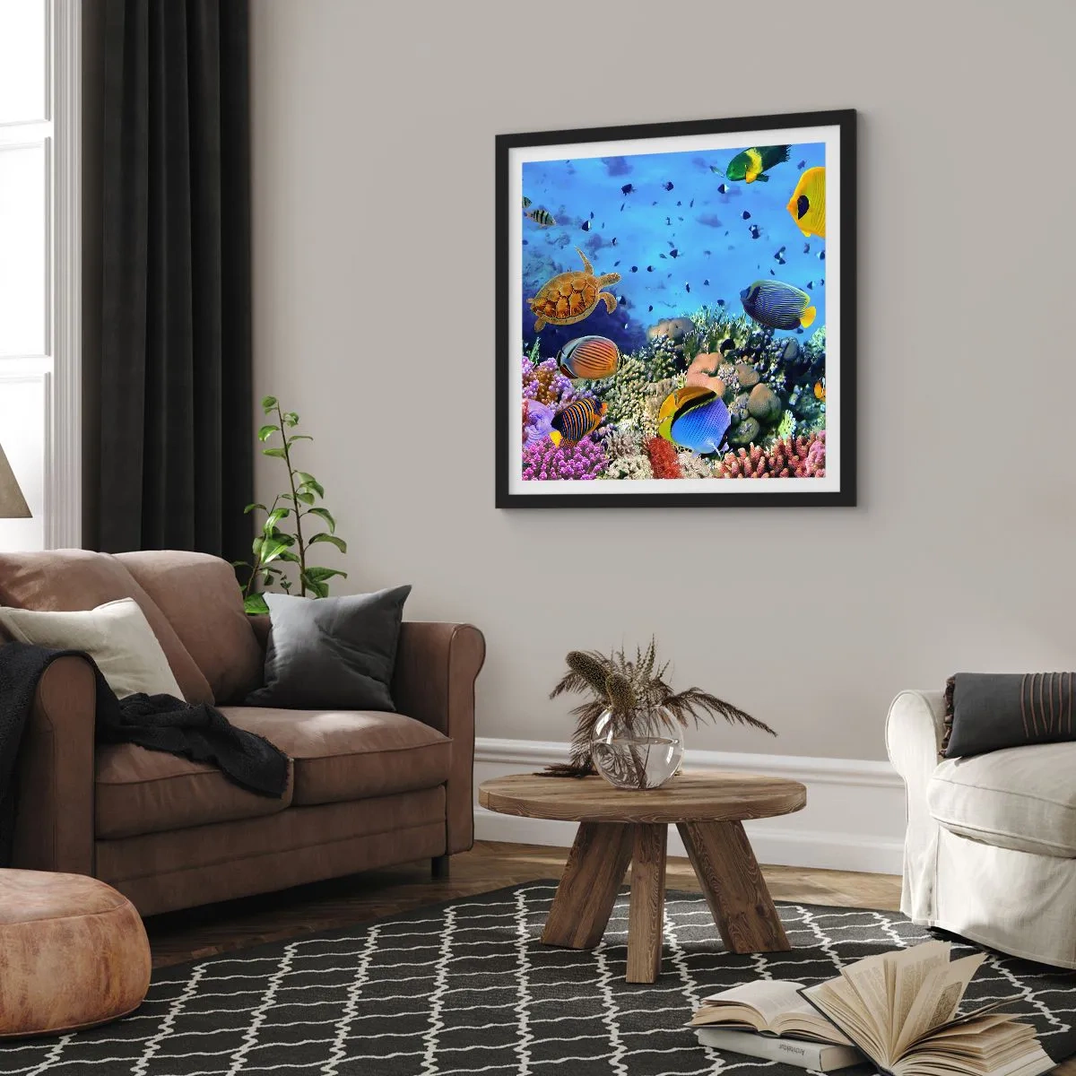 Poszter fehér keretben - És mit tudunk az életről... - 40x40 cm