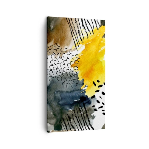 Vászonkép - Az elemek találkozása - 45x80 cm