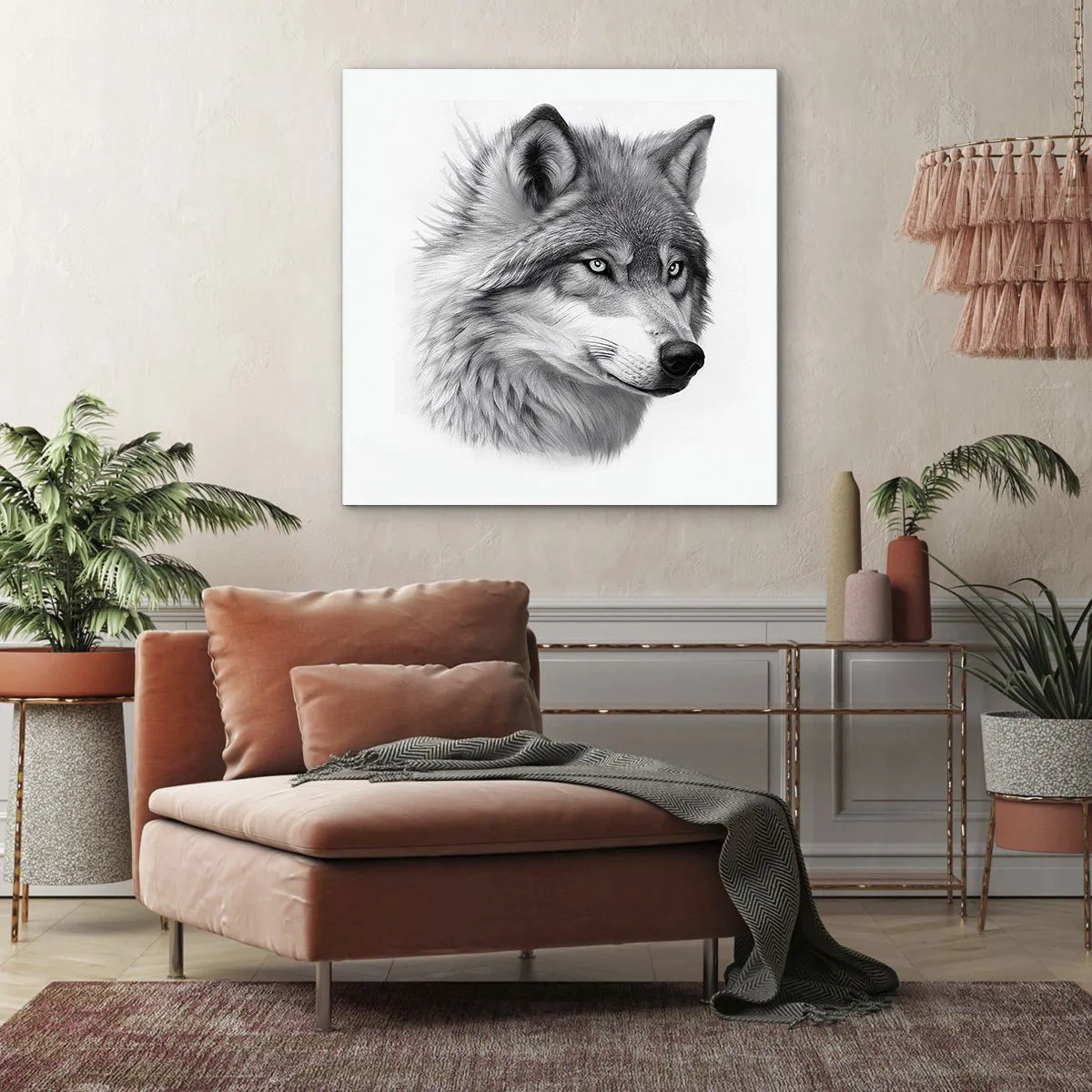 Vászonkép - Alfa - kétségtelenül - 40x40 cm