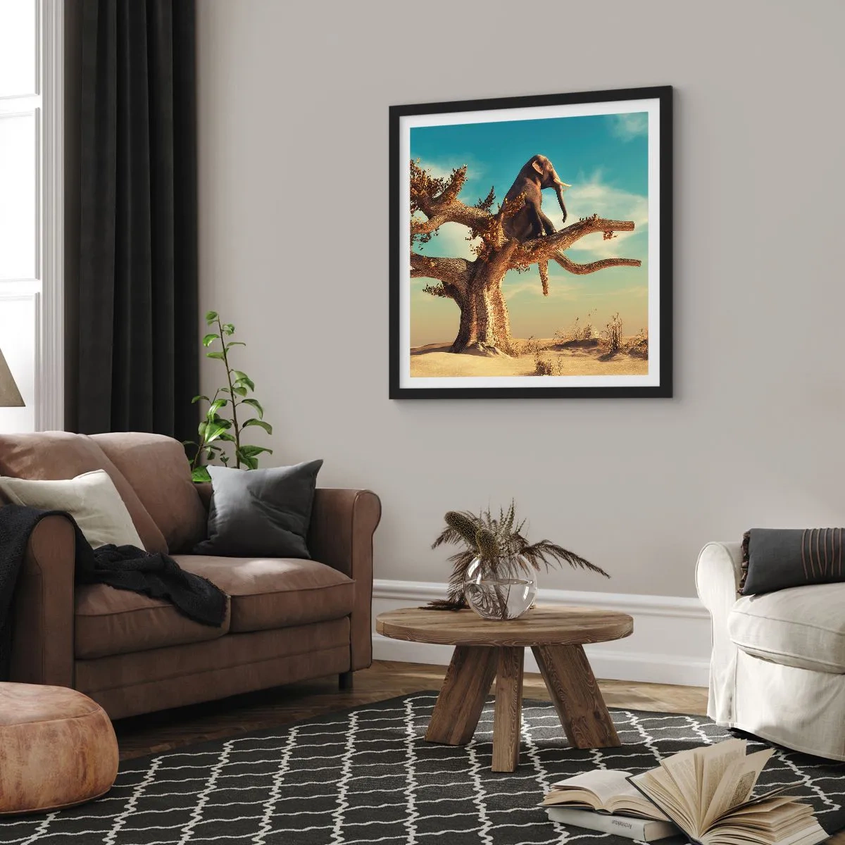 Poszter fehér keretben - Egy új nézőpont - 60x60 cm