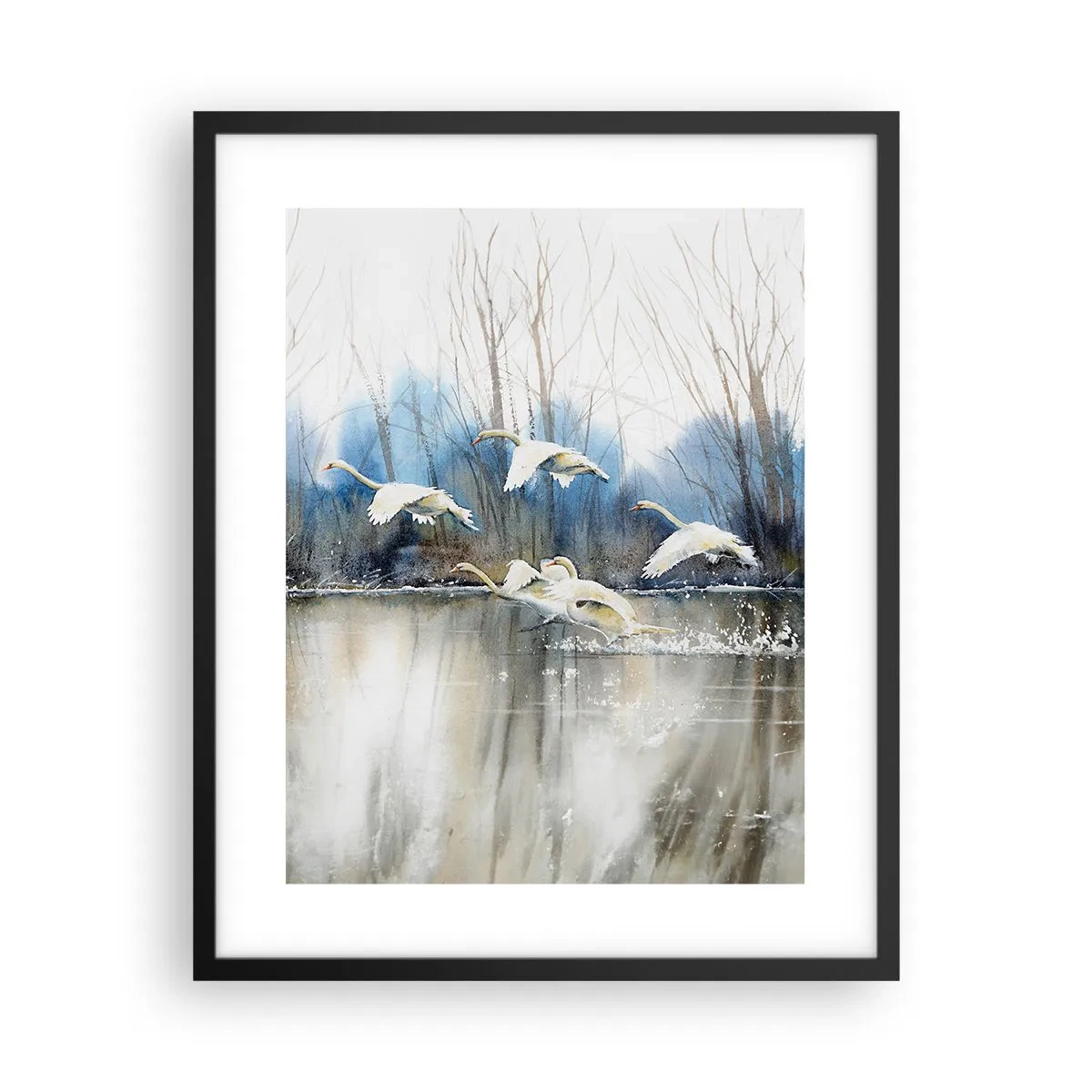 Poszter fehér keretben - Mint a vadhattyúkról szóló mesében - 40x50 cm