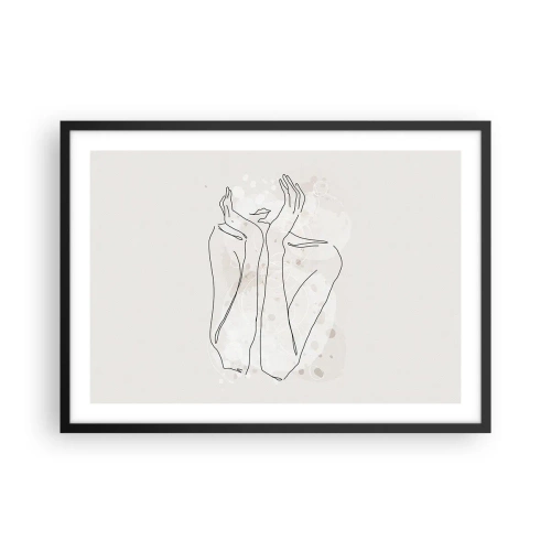 Poszter fehér keretben - Várva-várt pillanat - 70x50 cm