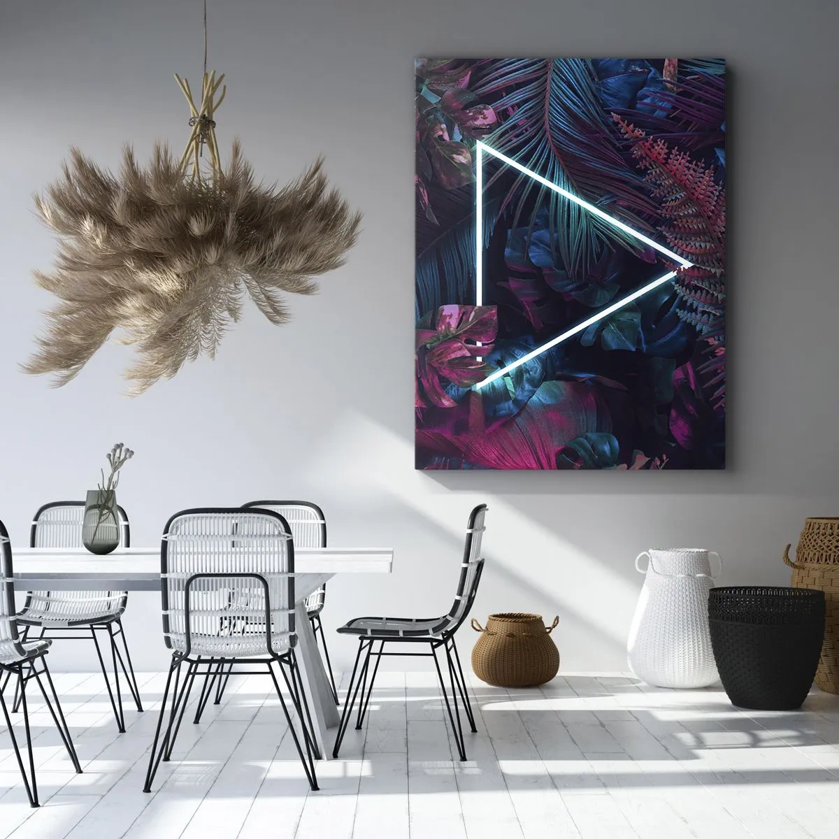 Vászonkép - Disco stílusú kert - 70x100 cm
