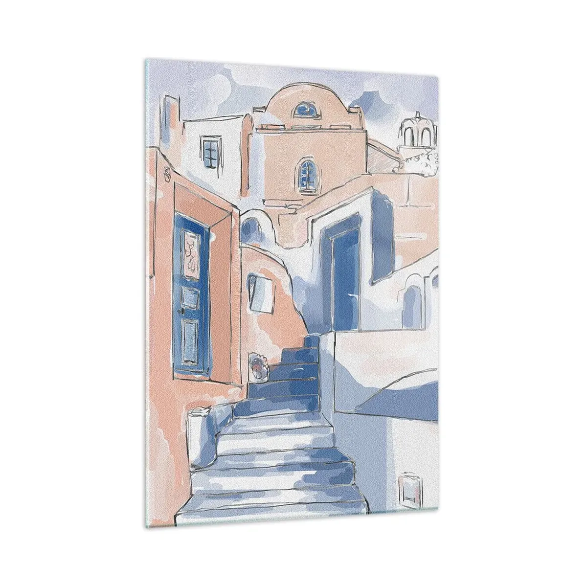 Üveg kép - Egzotikus város - 50x70 cm