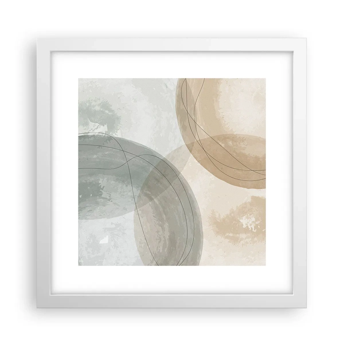 Poszter fekete keretben - világok behatolása - 30x30 cm