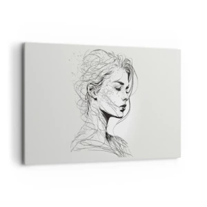Vászonkép - Portré álmodozásban - 120x80 cm