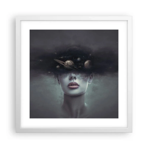 Poszter fekete keretben - És a bolygók megvadulnak... - 40x40 cm