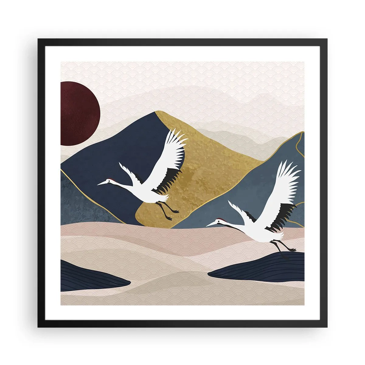 Poszter fehér keretben - És ismét ELREPÜLT a nap - 60x60 cm