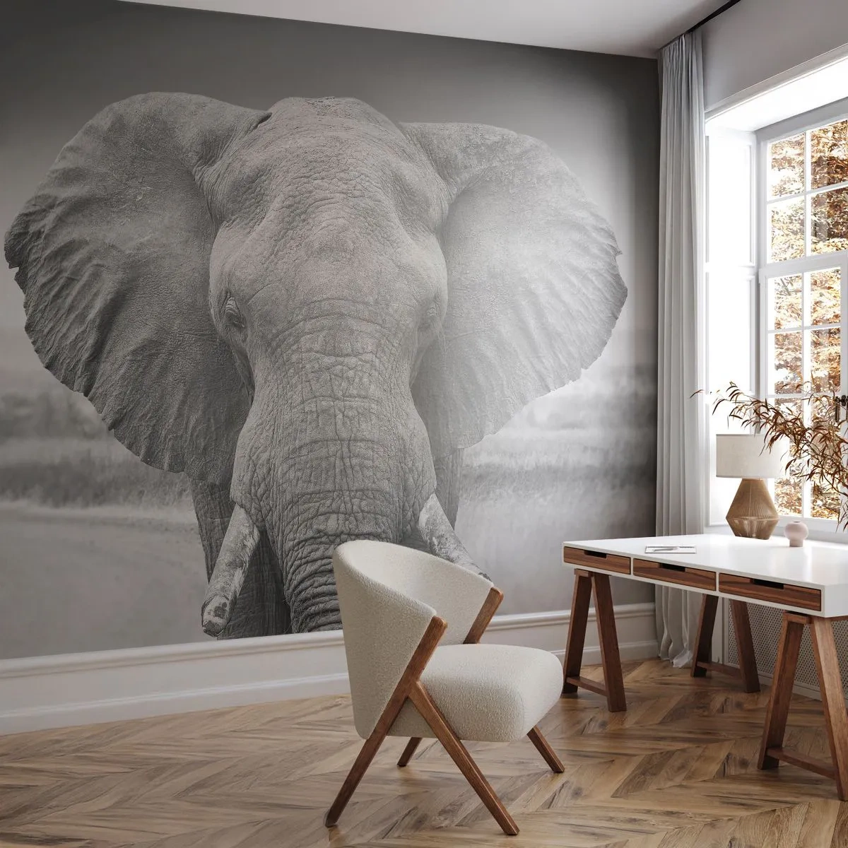 Öntapadós Fotótapéta Deluxe Sticker - Üdv a világomban - Elefánt, Afrika, Állatok - 250x175 cm