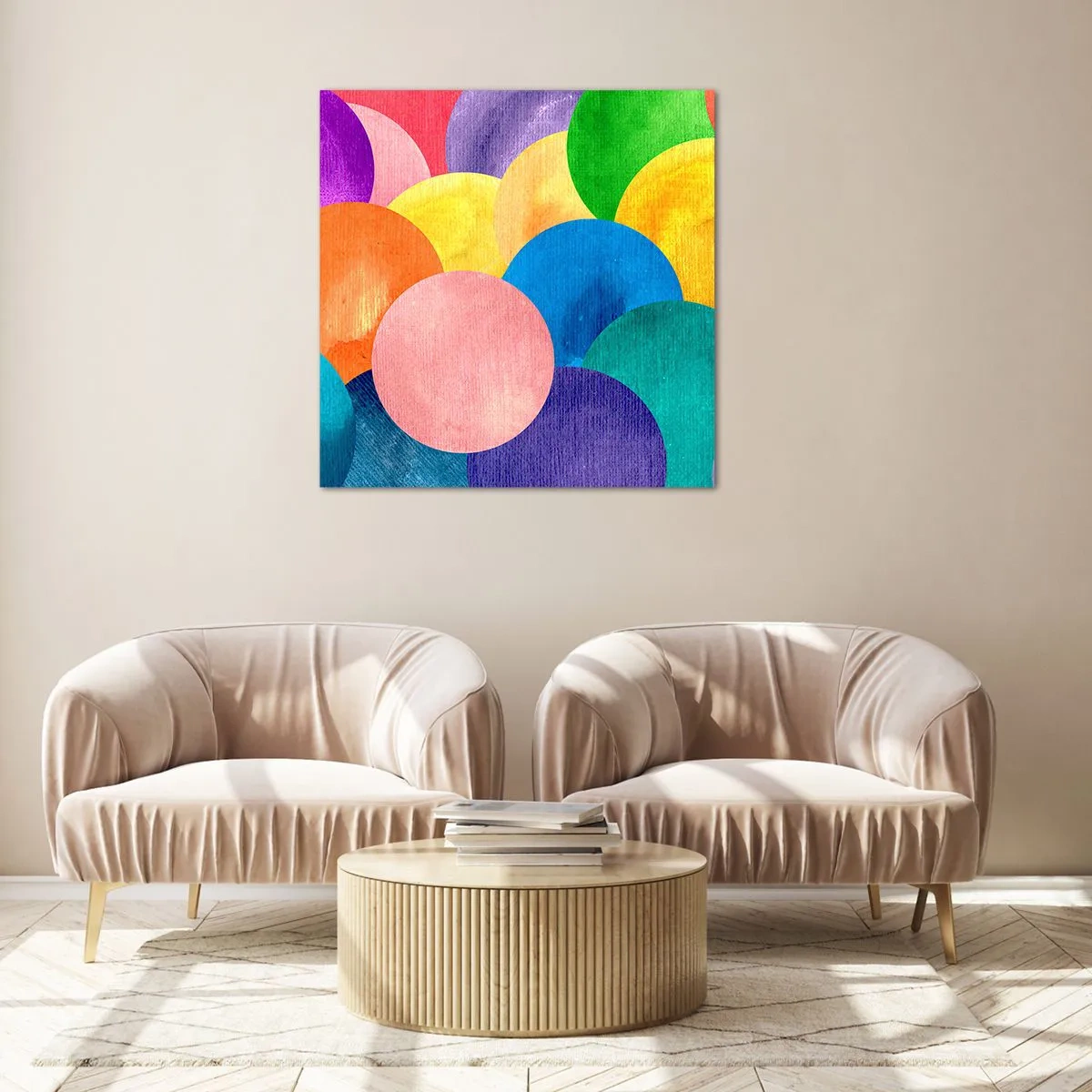 Üveg kép - Az élet elsődleges teljessége - 40x40 cm