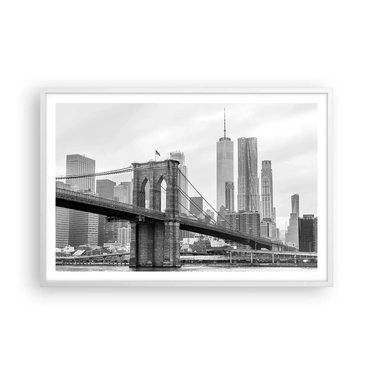 Poszter fekete keretben - New York-i hangulat - 91x61 cm