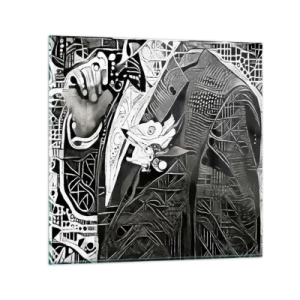 Üveg kép - Csak látszólag öreg ember - 40x40 cm