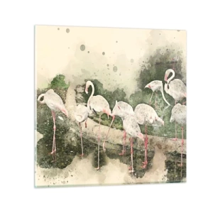 Üveg kép - Egzotikus álom - 40x40 cm
