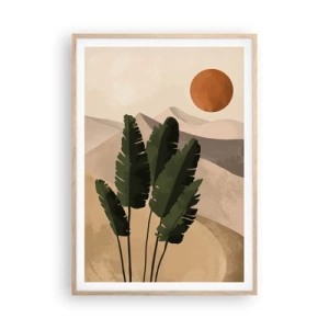 Poszter világos tölgy keretben - Az élet diadala - 70x100 cm