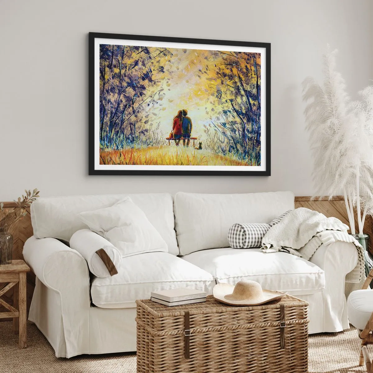 Poszter fehér keretben - Varázslatos pillanat - 100x70 cm