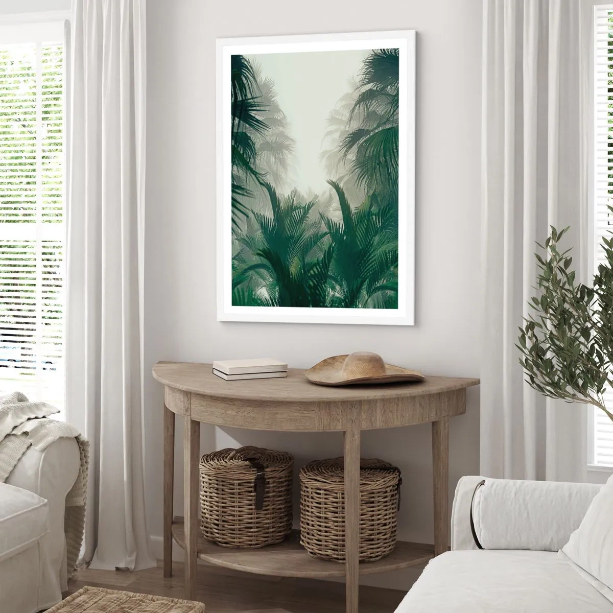 Poszter fekete keretben - Trópusi titok - 50x70 cm