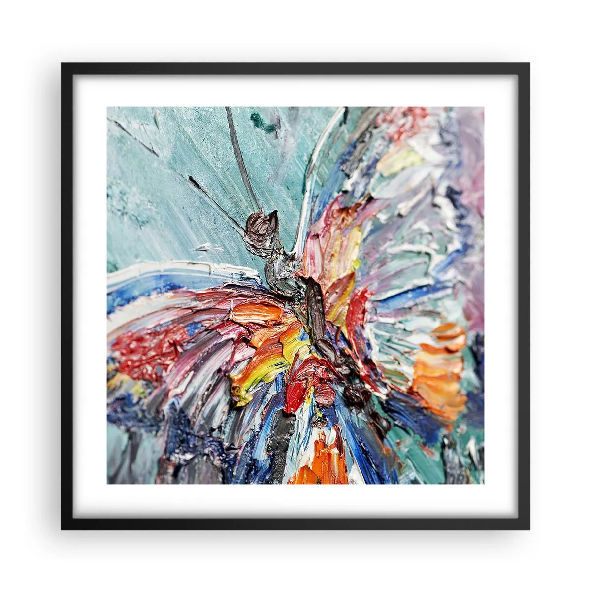 Poszter fehér keretben - A természet által festett - 50x50 cm