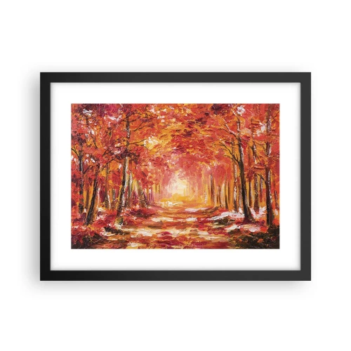 Poszter fehér keretben - Rézerdő - 40x30 cm