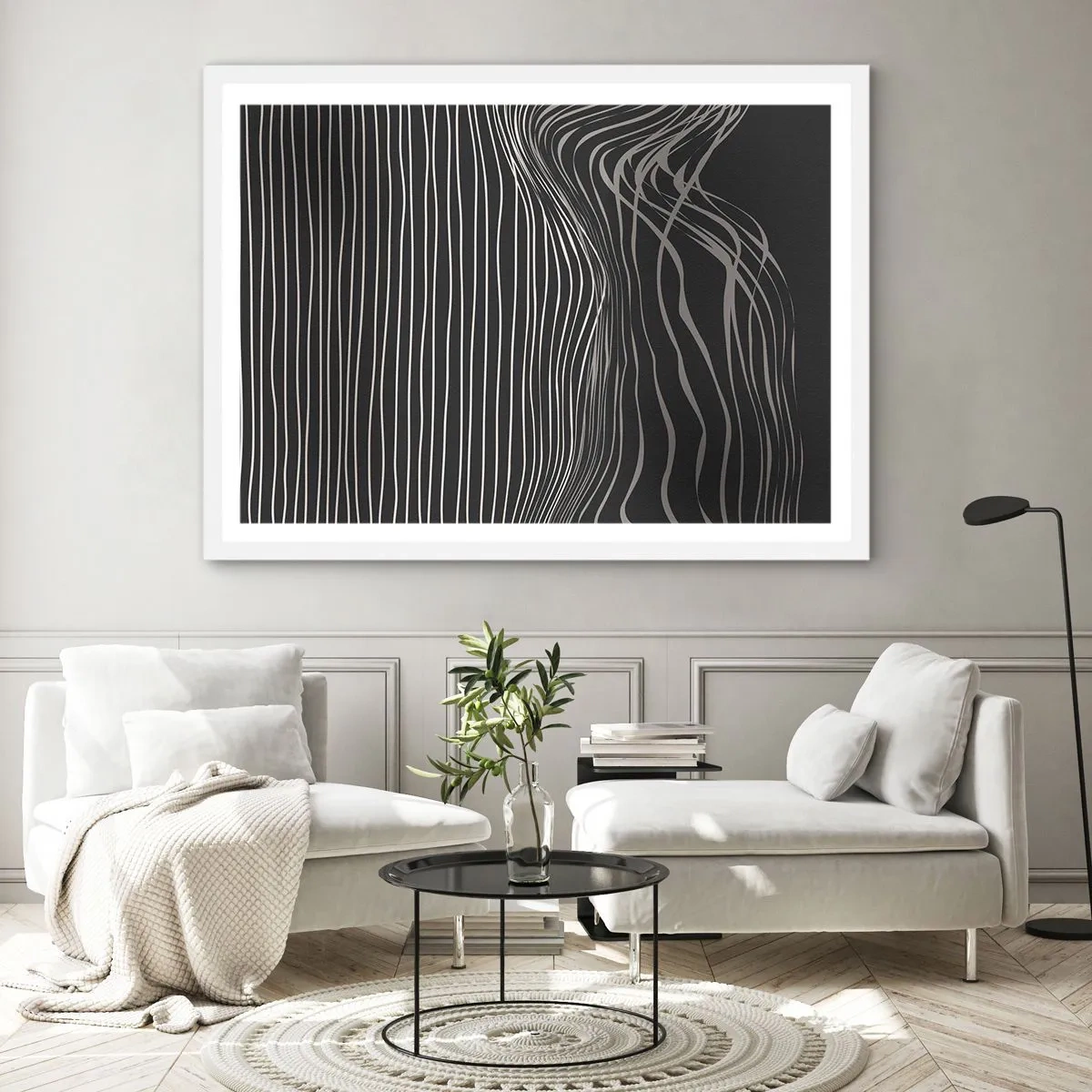Poszter fekete keretben - Ritmus és akcentus - 40x30 cm