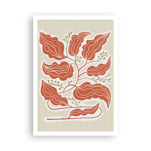 Poszter - Népi és korall - 70x100 cm