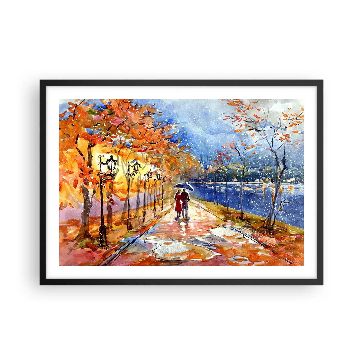Poszter fehér keretben - Együtt az idő határáig - 70x50 cm