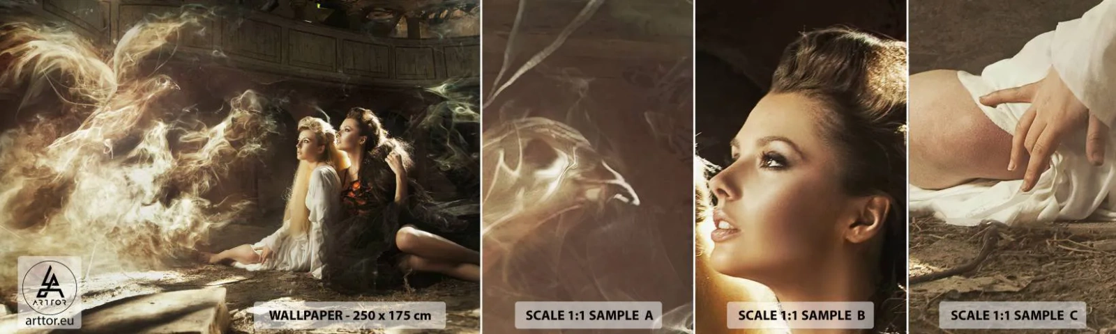 Fotótapéta Minta Standard Eco - És lett költészet - Absztrakció, Főnix, Nő - 100x30 cm