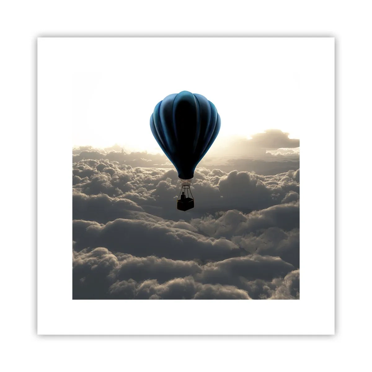 Poszter - Egy vándor a felhők felett - 30x30 cm