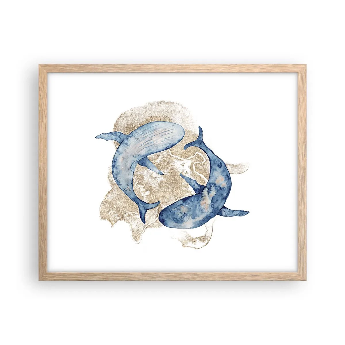 Poszter világos tölgy keretben - Barátság vagy szerelem? - 50x40 cm