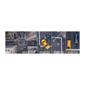 Fotótapéta Minta Öntapadós Deluxe Sticker - Egyszerű választás - New York, Város, Építészet - 100x30 cm