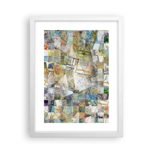 Poszter fekete keretben - Geometrikus átrendeződés - 30x40 cm