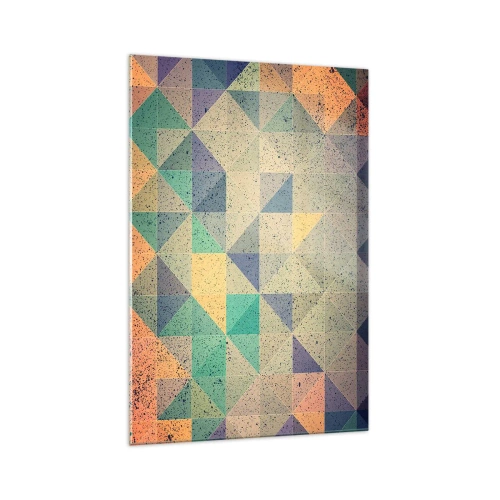 Üveg kép - A háromszögek köztársasága - 70x100 cm