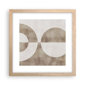 Poszter világos tölgy keretben - Hasonlóságok és különbségek - 30x30 cm