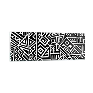 Üveg kép - Kolumbusz előtti kompozíció - 90x30 cm