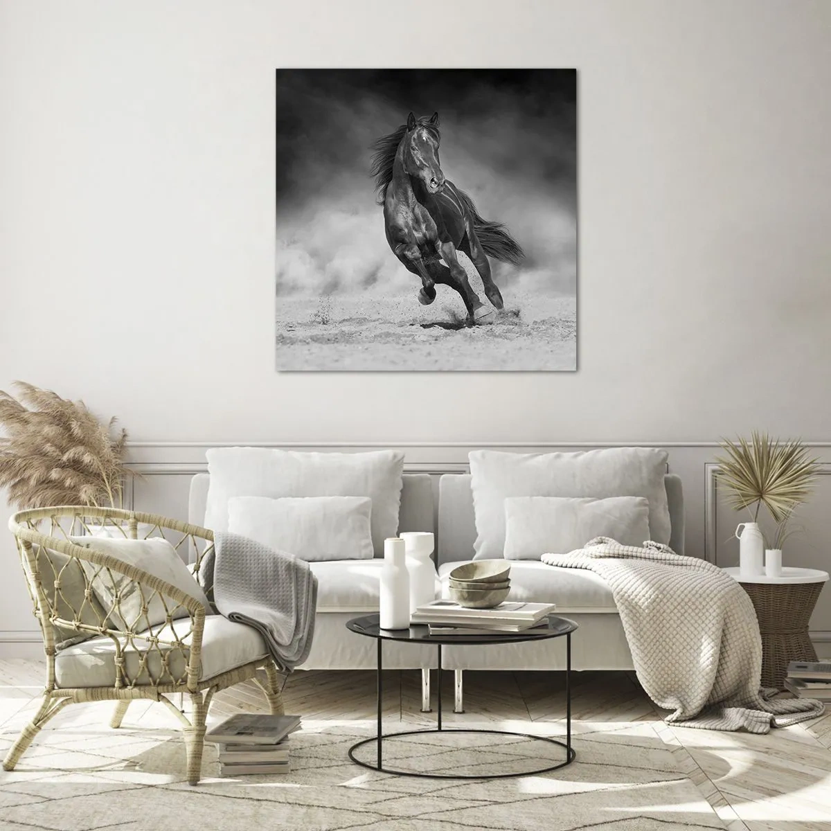 Üveg kép - Az emírhez méltó - 70x70 cm