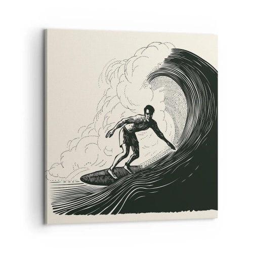 Vászonkép - A hullámok királya - 60x60 cm