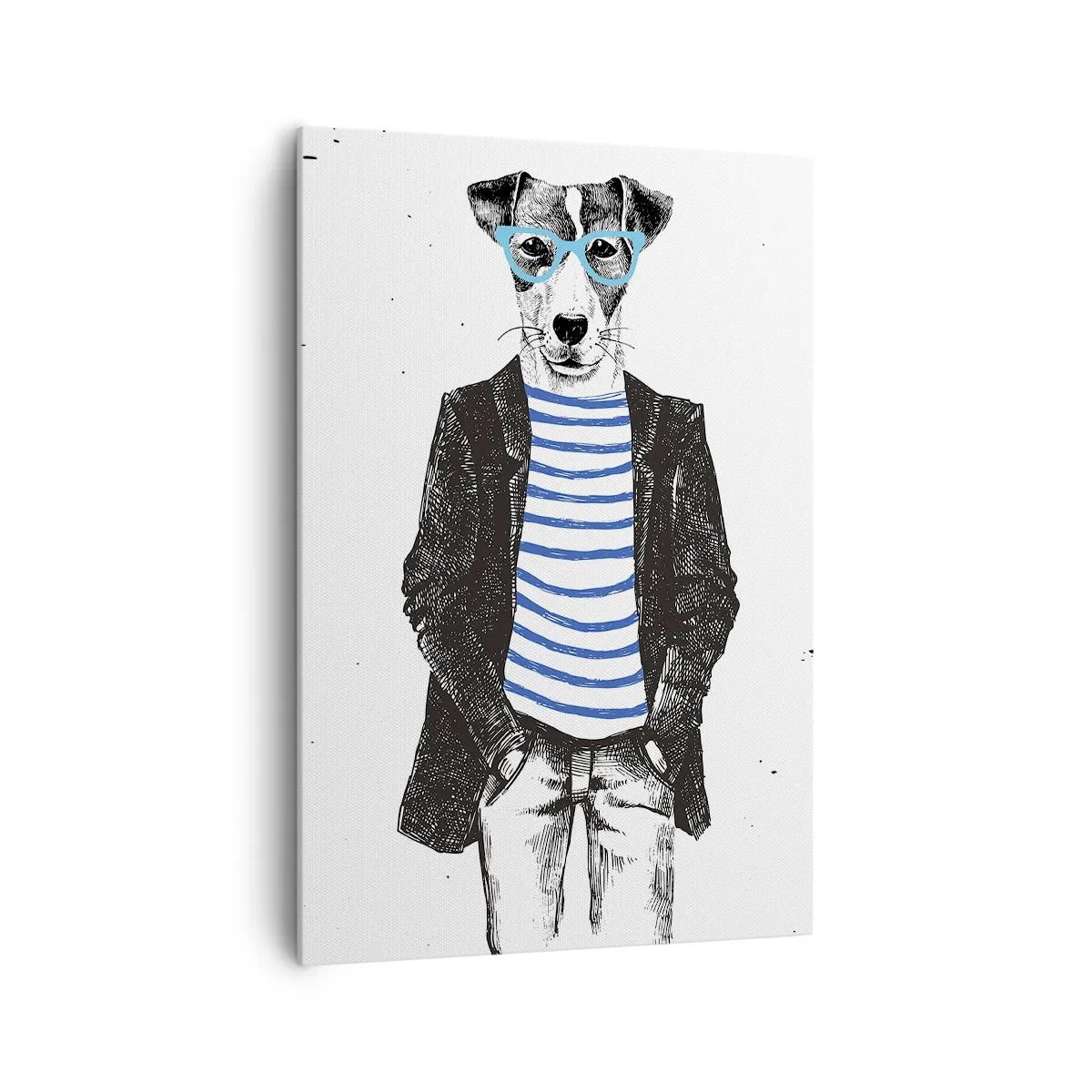 Vászonkép - Egy bozontos eb - 70x100 cm