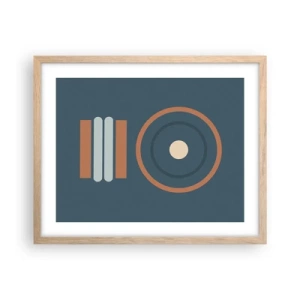 Poszter világos tölgy keretben - A dolgok lényege - 50x40 cm