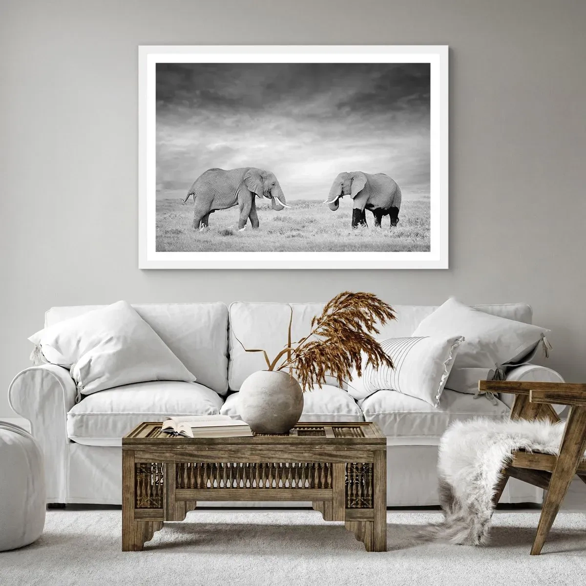 Poszter fekete keretben - A szürke gyönyörű - 100x70 cm