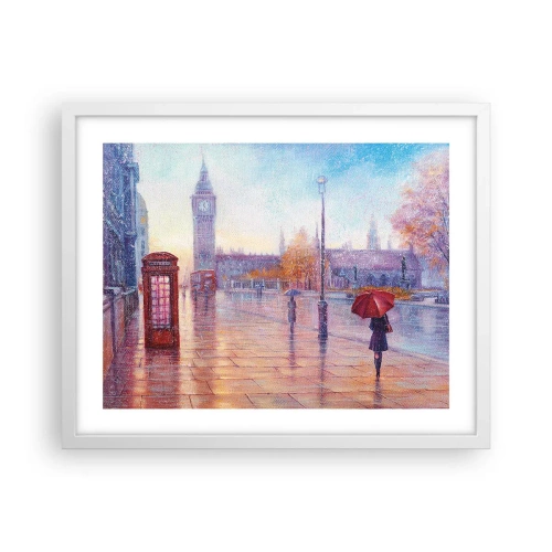 Poszter fekete keretben -  Őszi nap Londonban - 50x40 cm
