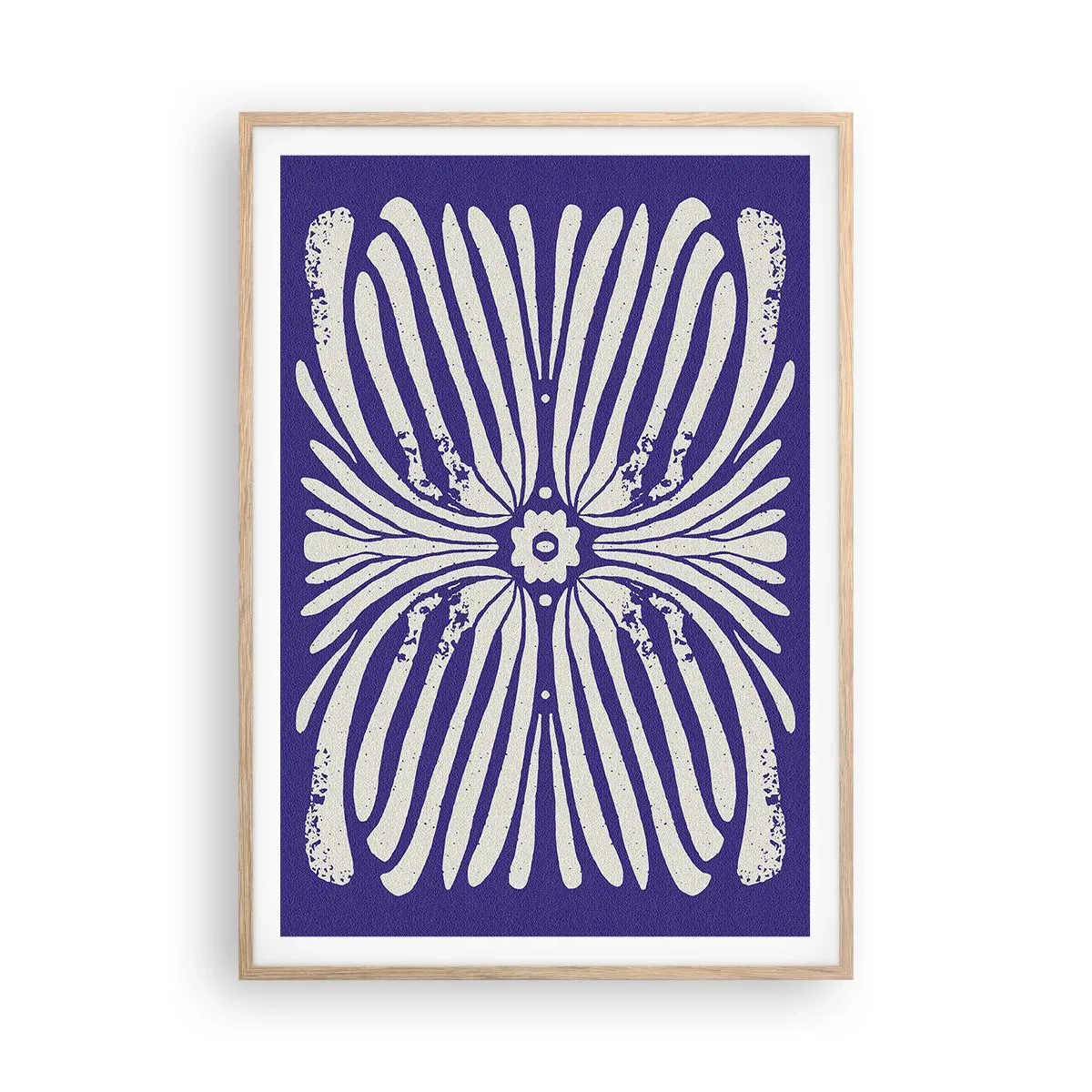 Poszter világos tölgy keretben - Etnikai inspirációk - 70x100 cm