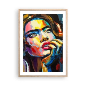 Poszter világos tölgy keretben - Az álmok úgy repülnek az égen, mint a madarak - 50x70 cm