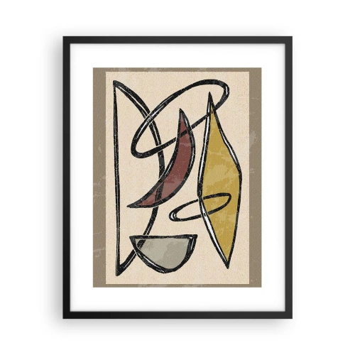 Poszter fehér keretben - Függőlegesek és vízszintek - 40x50 cm