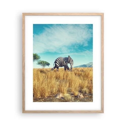 Poszter világos tölgy keretben - A szürke már nem menő - 40x50 cm