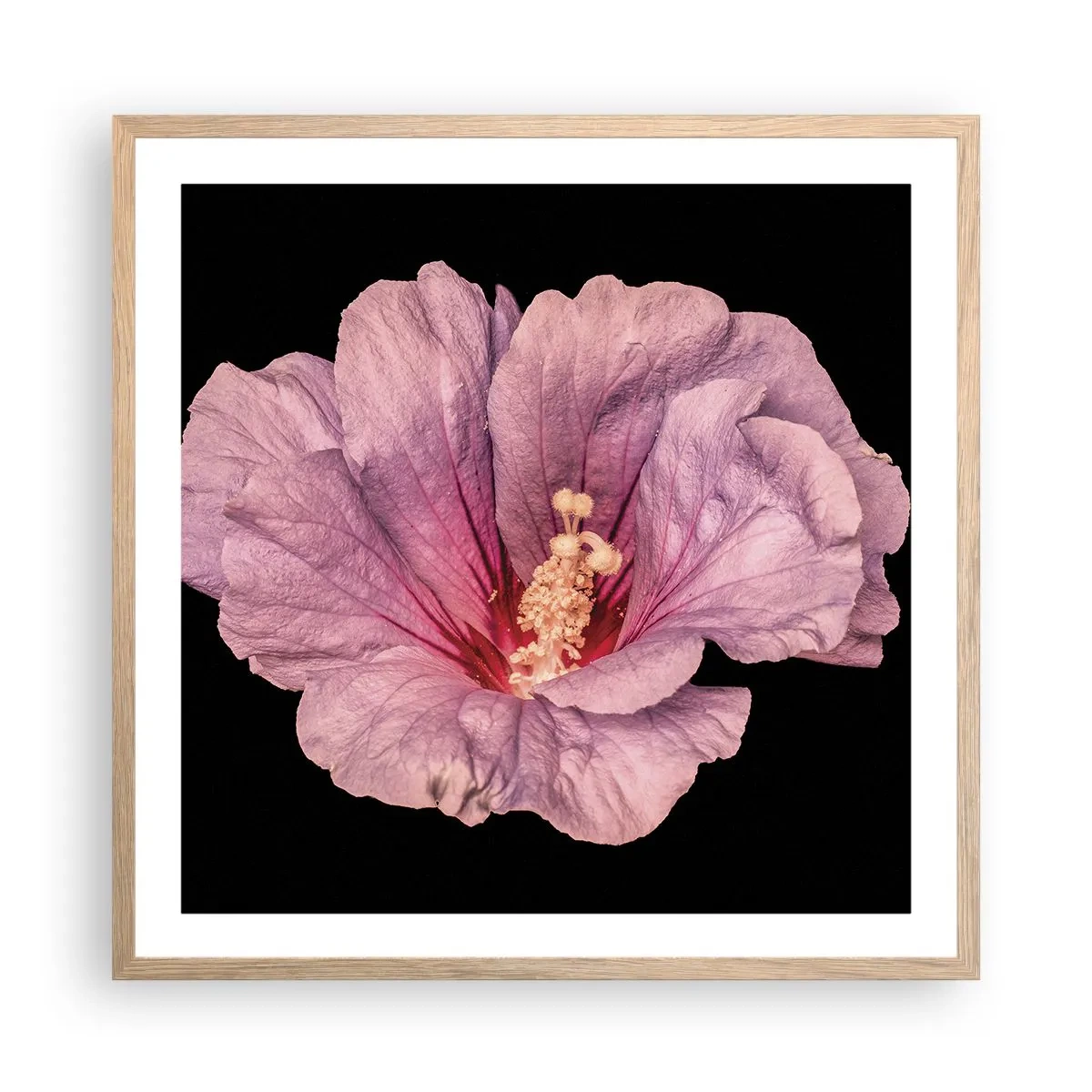 Poszter világos tölgy keretben - Egyenesen a szív felé - 60x60 cm