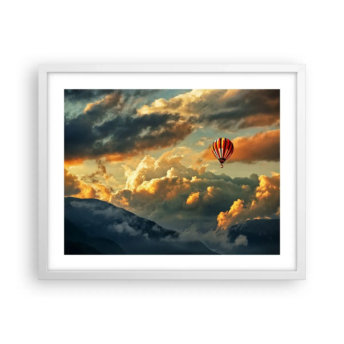 Poszter fekete keretben - Azért repülök, mert akarok - 50x40 cm