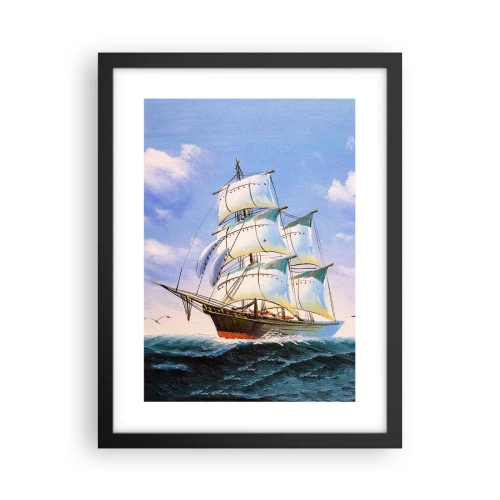 Poszter fehér keretben - Büszkén a széllel - 30x40 cm