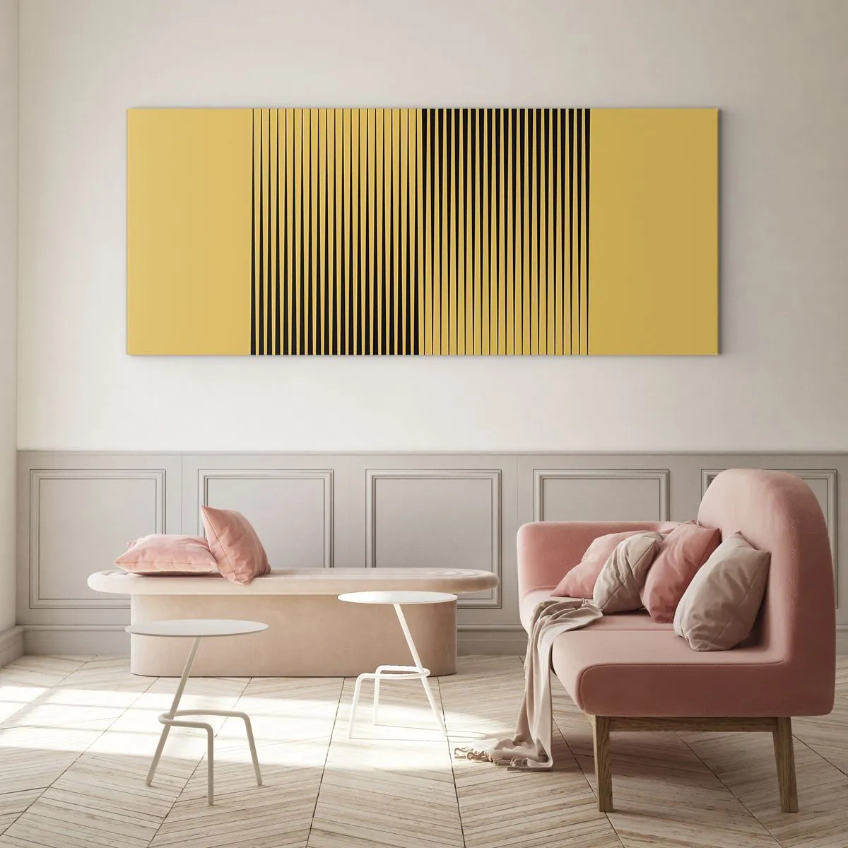 Üveg kép - Az ellentétek négyzete - 160x50 cm