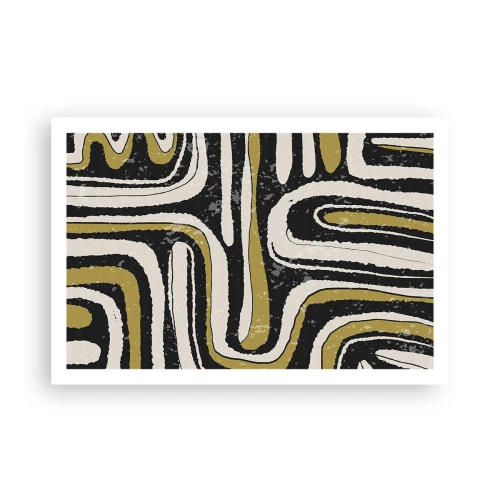 Poszter - Kompozíció: traktusok és sikátorok - 91x61 cm