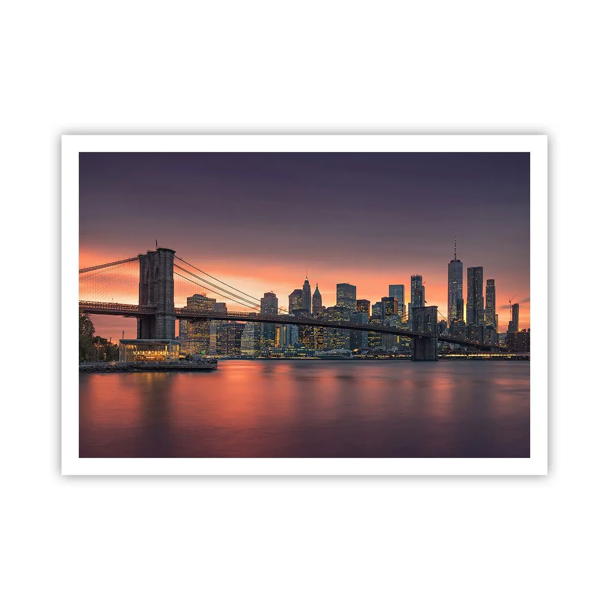 Poszter - Lila csendbe merülve - 100x70 cm