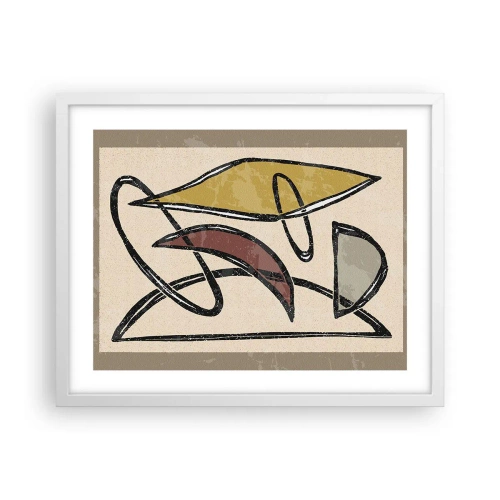 Poszter fekete keretben - Függőlegesek és vízszintek - 50x40 cm